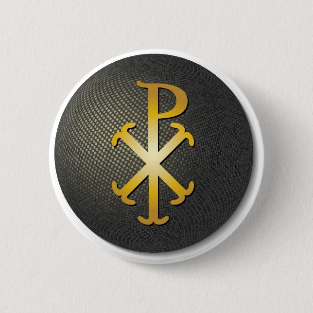 Chi-Rho (Symbol of Jesus Christ) Pinback Button (Front)
