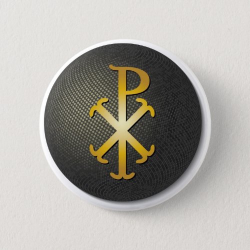 Chi_Rho Symbol of Jesus Christ Pinback Button