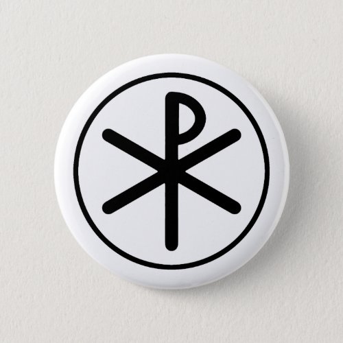 Chi_rho symbol pinback button