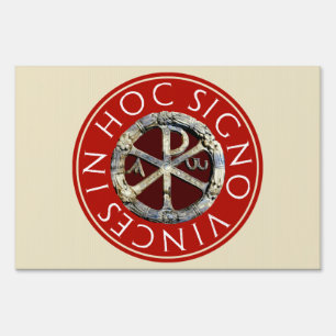 Chi-Rho Yard Sign