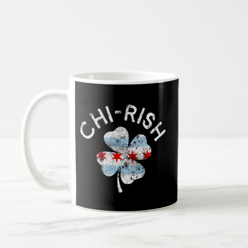 Chi_Rish Chicago Flag Lucky Clover St PatrickS Da Coffee Mug