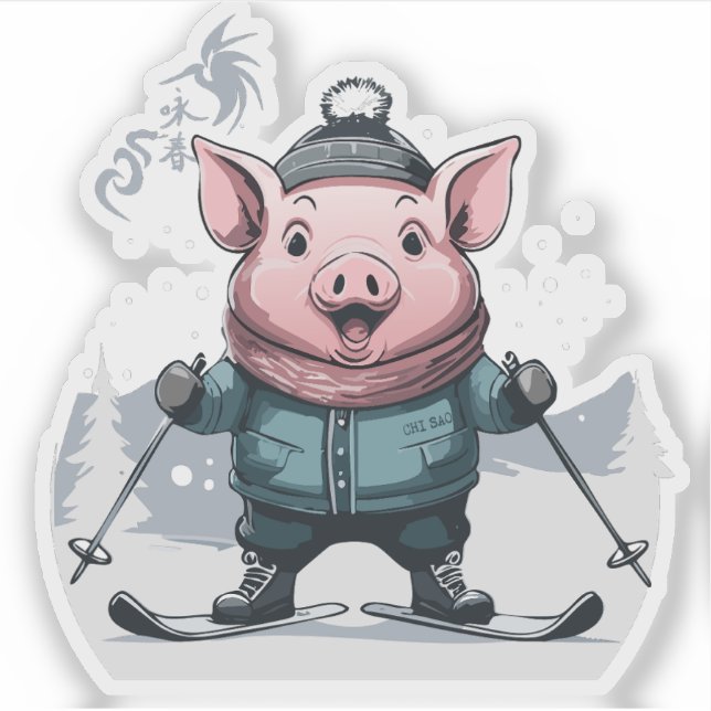 Chi Sao Ski Sau Sticker (Front)