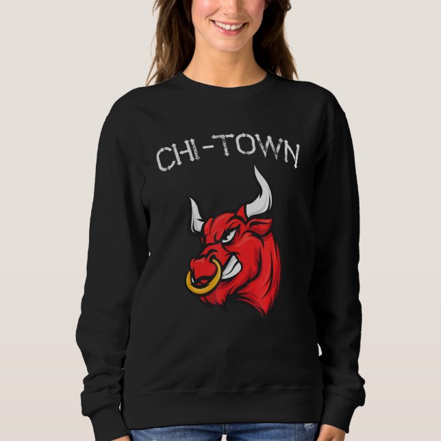 Chi Town Bull Chicago Fans Basketball 23 For Men W Sweatshirt (Front)