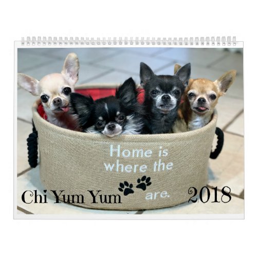 Chi Yum Yum 2018 Calendar