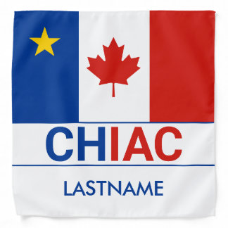Chiac Acadian Canadian Flag Personalize Bandana