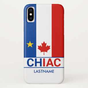 Chiac Acadian Canadian Flag Personalize iPhone X Case