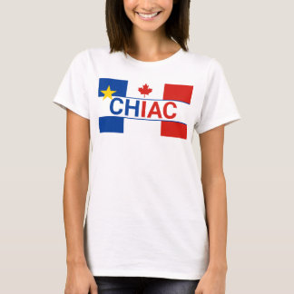 Chiac Acadian French Canadian Flag  T-Shirt