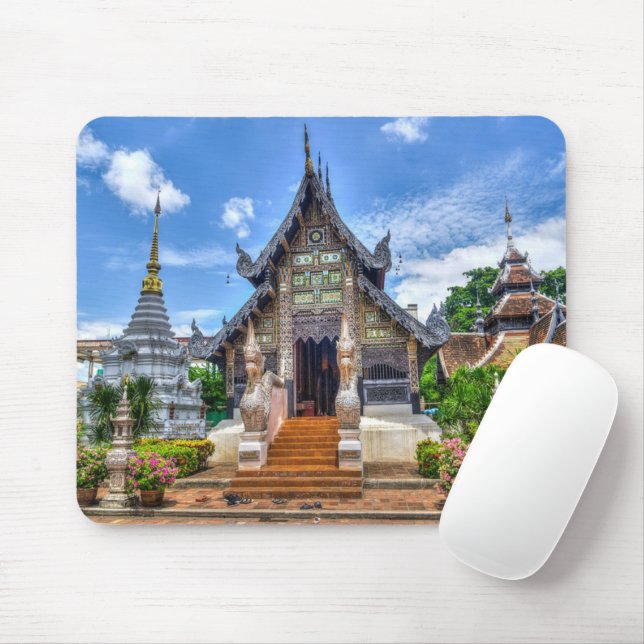 chiang mai temple mouse pad (With Mouse)
