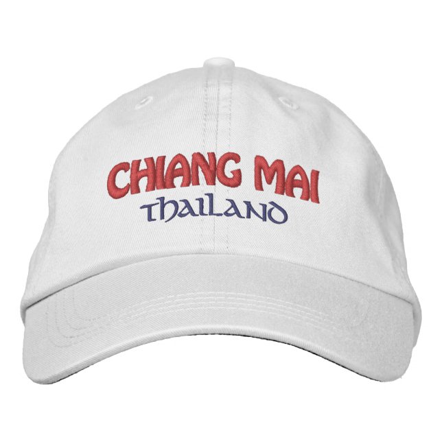 Chiang Mai, Thailand Embroidered Baseball Cap (Front)