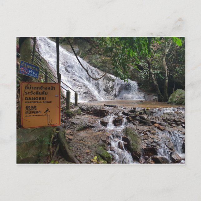 Chiang Mai Thailand Waterfalls Postcard (Front)
