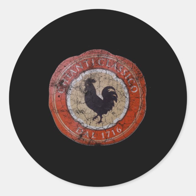 Chianti O Emblem Italian Red Wine Label (Front)