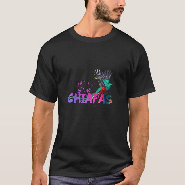 CHIAPAS Mexico Quetzal Bird T Shirt (Front)