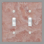 Chiara Arancione Pink Marble Stone Printed Modern Light Switch Cover