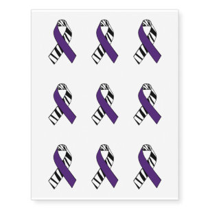 Chiari & EDS Awarenss Ribbon Temporary Tattoos