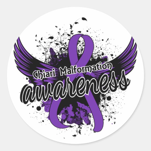 Chiari Malformation Awareness 16 Classic Round Sticker (Front)