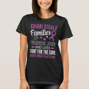 Chiari Malformation Awareness Family Warrior Purpl T-Shirt