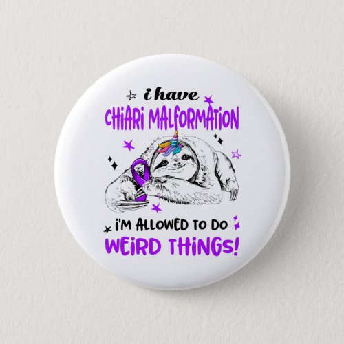 Chiari Malformation Awareness Month Ribbon Gifts Button