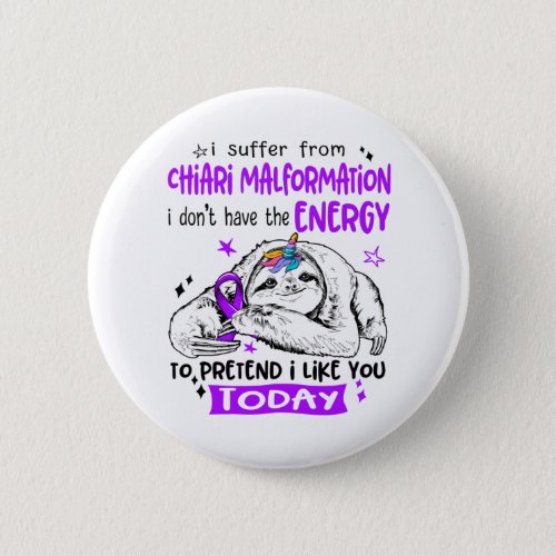 Chiari Malformation Awareness Month Ribbon Gifts Button