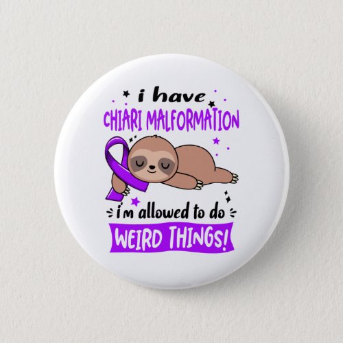 Chiari Malformation Awareness Month Ribbon Gifts Button