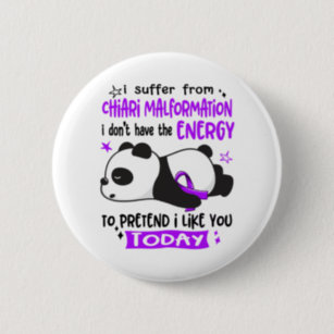 Unbreakable Chiari Malformation Warrior Button, Zazzle