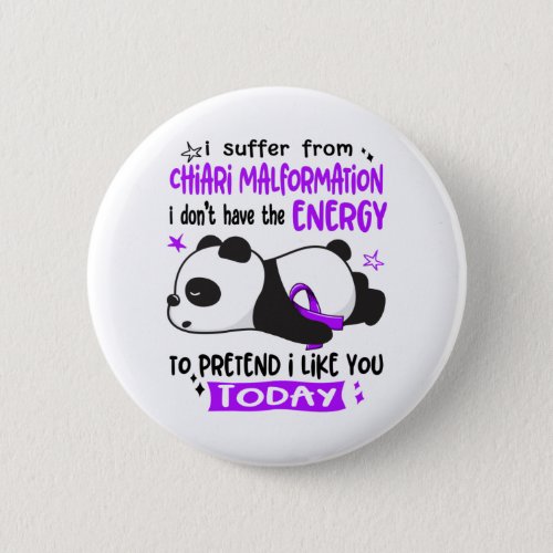 Chiari Malformation Awareness Month Ribbon Gifts Button