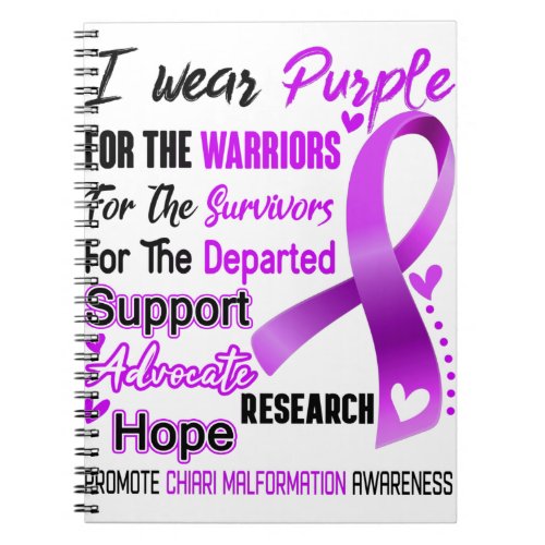 Chiari Malformation Awareness Month Ribbon Gifts Notebook