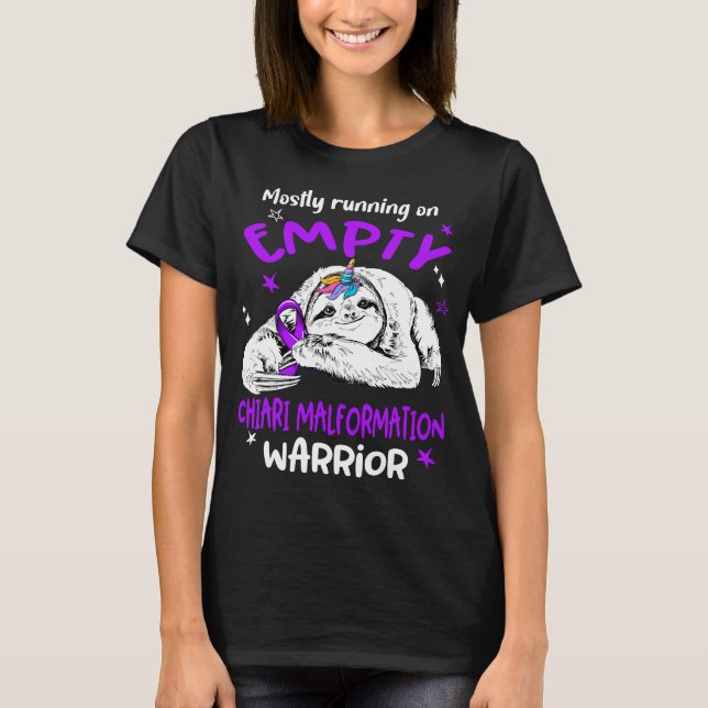 Chiari Malformation Awareness Ribbon Support Gifts T-Shirt (Front)