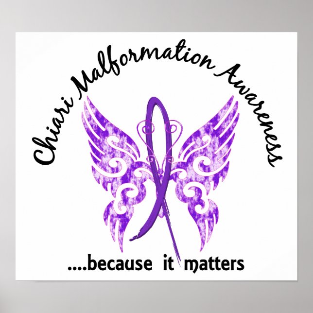 Chiari Malformation Butterfly 6.1 Poster (Front)