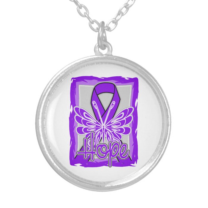 Chiari Malformation Hope Butterfly Necklace