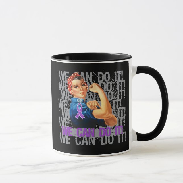 Chiari Malformation Rosie WE CAN DO IT Mug (Right)