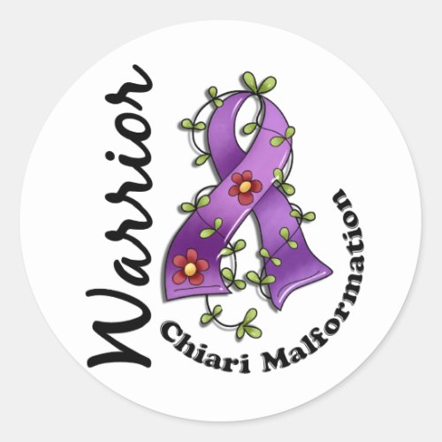 Chiari Malformation Warrior 15 Classic Round Sticker