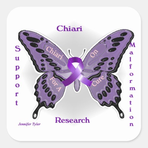 Chiari On Square Sticker