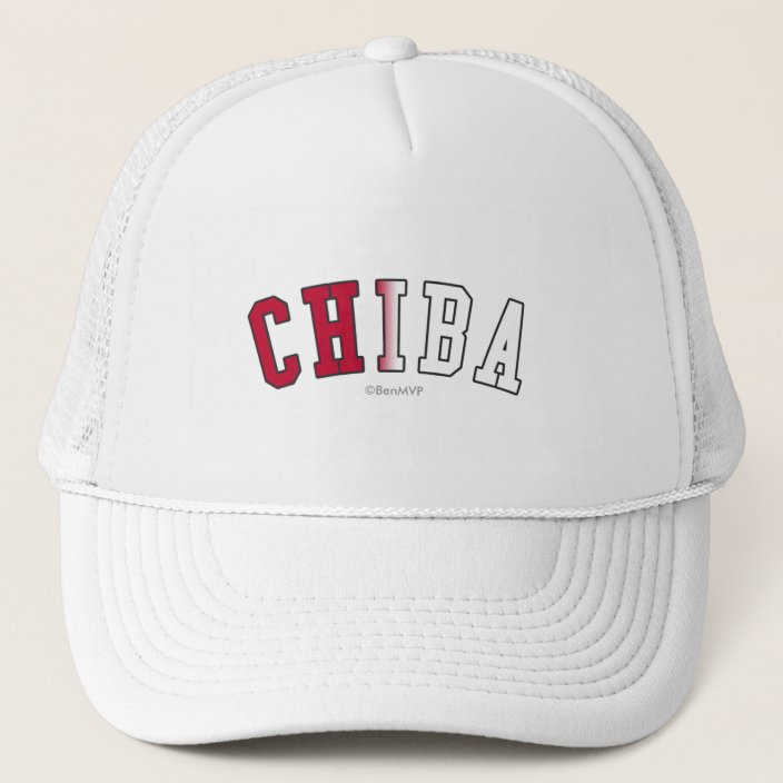 Chiba in Japan National Flag Colors Trucker Hat