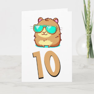 Chibi baby green dragon card