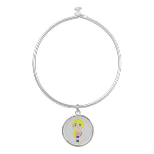 chibi "bad" girl bangle bracelet