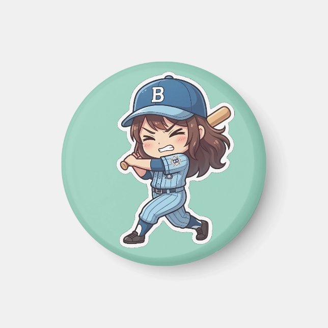 Chibi Baseball Edition - Heavy Hitter Magnet (Front)