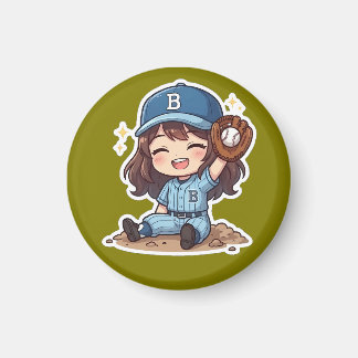 Chibi Baseball Edition - Winning Catch Magnet