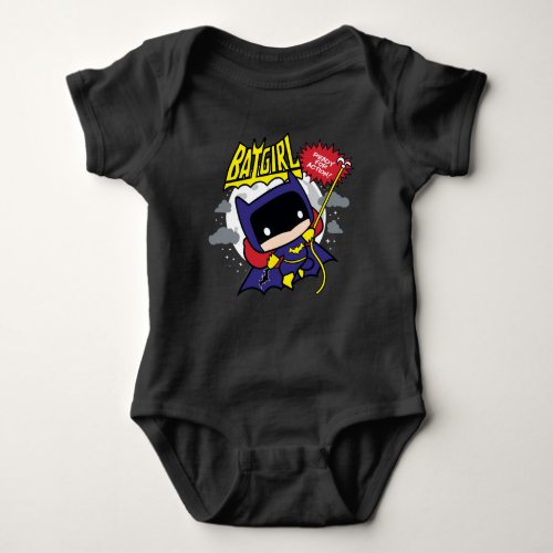 Chibi Batgirl Ready For Action Baby Bodysuit