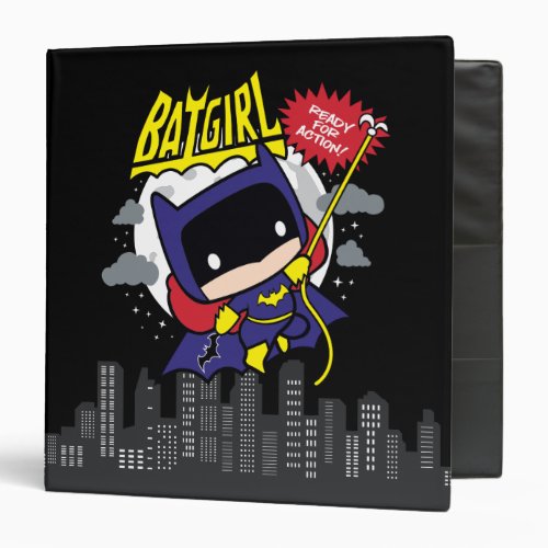 Chibi Batgirl Ready For Action Binder