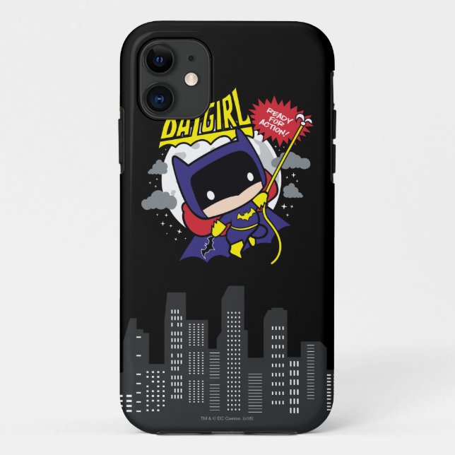 Chibi Batgirl Ready For Action Case-Mate iPhone Case (Back)