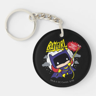 Chibi Batgirl Ready For Action Keychain