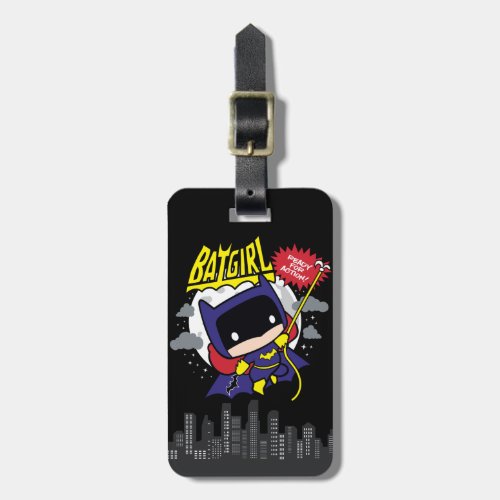 Chibi Batgirl Ready For Action Luggage Tag