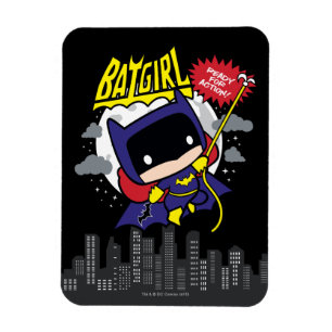 Chibi Batgirl Ready For Action Magnet