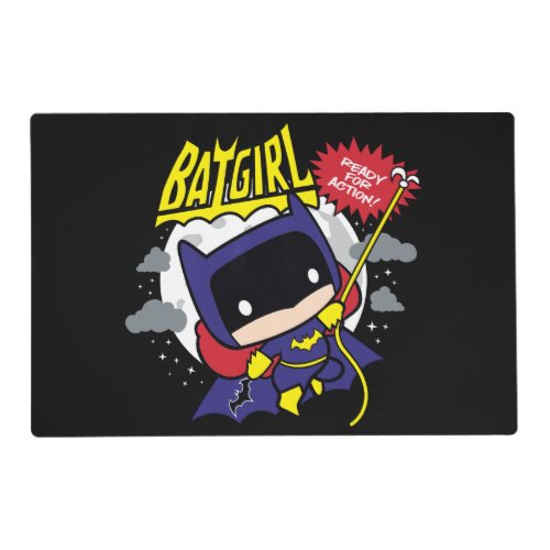 Chibi Batgirl Ready For Action Placemat