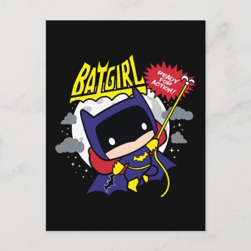 Chibi Batgirl Ready For Action Postcard