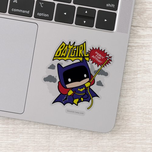 Chibi Batgirl Ready For Action Sticker