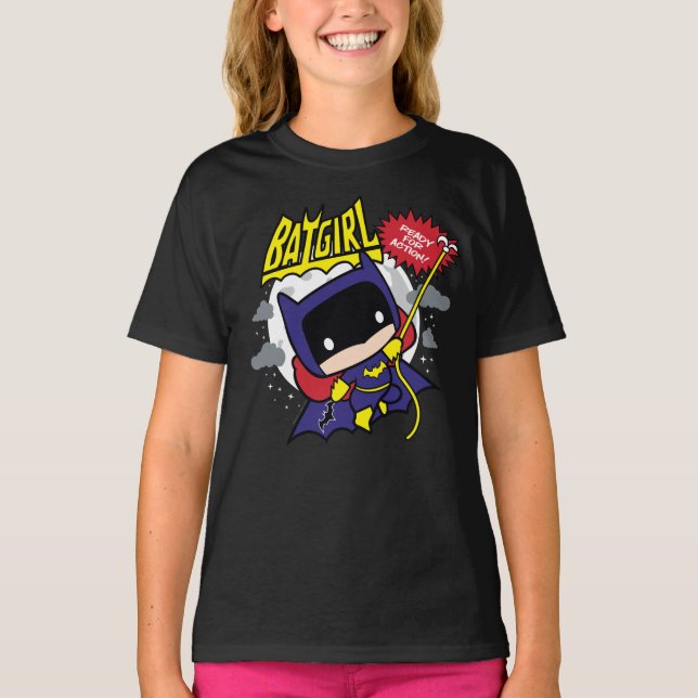 Chibi Batgirl Ready For Action T-Shirt (Front)