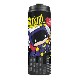Chibi Batgirl Ready For Action Thermal Tumbler