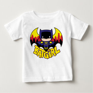 Chibi Batgirl With Gotham Skyline & Logo Baby T-Shirt