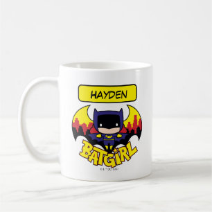 Chibi Batgirl With Gotham Skyline & Logo Coffee Mug